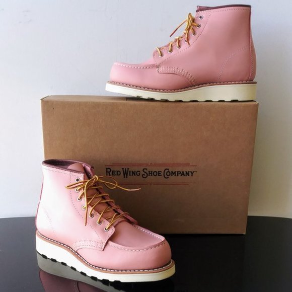 Red Wing Heritage Women's Classic Boot in Rose Boundary Leather Made in USA - Picture 9 of 11